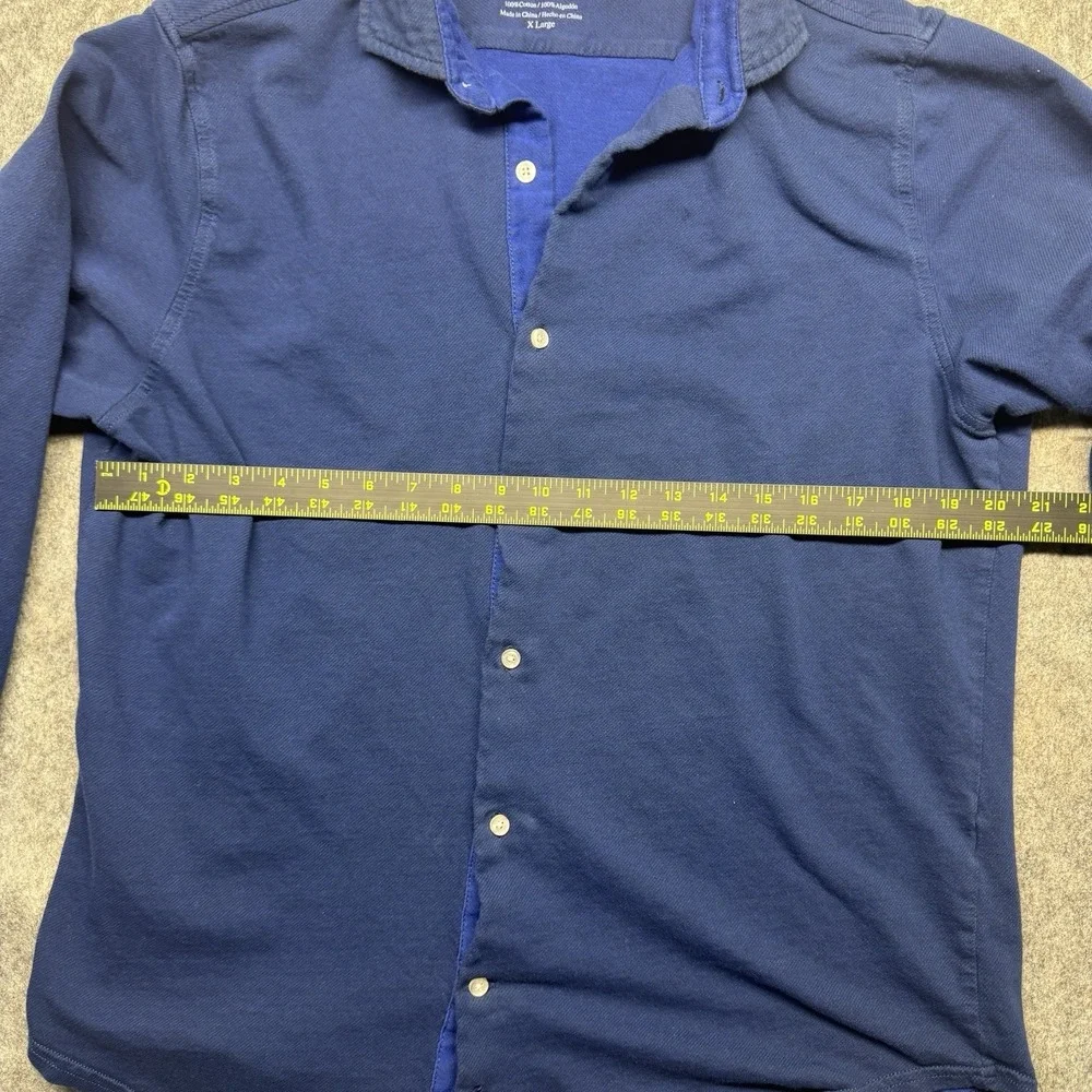 Tailorbyrd Collection Button Up Shirt Mens Size XL Long Sleeve Blue 100% Cotton - Picture 4 of 8